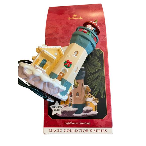 Hallmark Ornament Lighthouse Greetings Magic Collector's Series 1999 - Picture 1 of 6